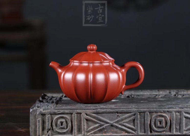 《葵蓮子》宜興大紅袍紫砂壺全純手工茗家葵蓮子紫砂茶壺